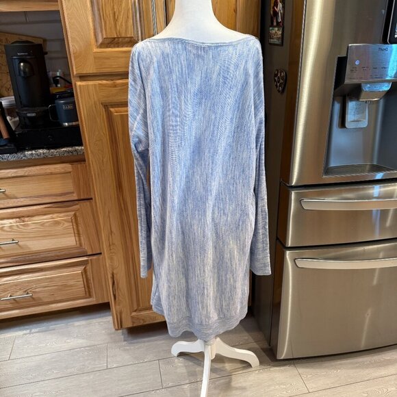Lilly Pulitzer Jupiter Sweater Dress XL Blue Heather Boatneck EUC - Picture 3 of 12